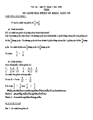 Giáo án Toán Lớp 4- Tuần 22+23 - Năm học 2019-2020