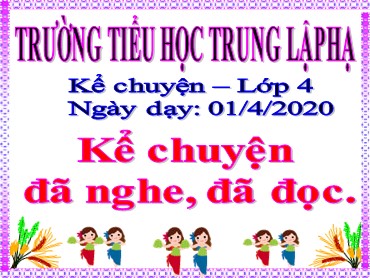 Bài giảng Tiếng Việt Lớp 4 - Kể chuyện: Kể chuyện đã nghe, đã đọc - Năm học 2019-2020 - Trường Tiểu học Trung Lập Hạ