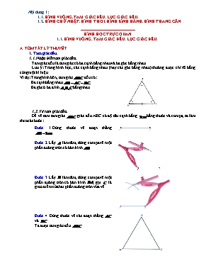 Chuyên đề dạy thêm Toán 6 (Kết nối tri thức) - Hình học trực quan