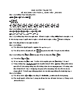 Đề học sinh giỏi Toán 6 (Cánh diều)