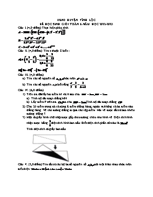 Đề học sinh giỏi Toán khối 6 - Năm học 2022 - 2023