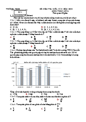 Đề kiểm tra giữa kì II - Môn: Toán học lớp 6