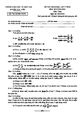 Đề thi chọn học sinh giỏi lớp 7 THCS - Môn: Toán