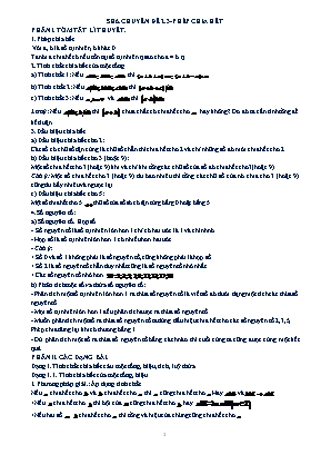 Giáo án dạy thêm môn Toán 6 (Cánh Diều) - Chuyên đề 2.3: Phép chia hết