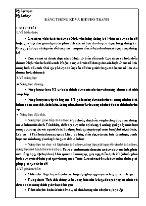 Giáo án dạy thêm Số học 6 (Kết nối tri thức) - Bài: Bảng thống kê và biểu đồ tranh