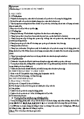 Giáo án dạy thêm Số học 6 (Kết nối tri thức) - Bài: Cách ghi số tự nhiên