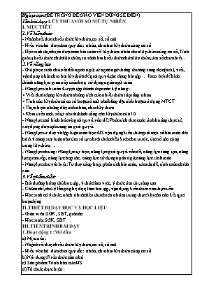 Giáo án dạy thêm Số học 6 (Kết nối tri thức) - Bài: Lũy thừa với số mũ tự nhiên