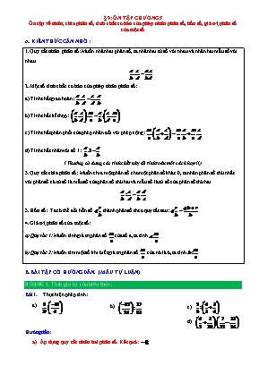 Phiếu bài tập Toán 6 (Chân trời sáng tạo) - Ôn tập chương 5 (tiết 2)