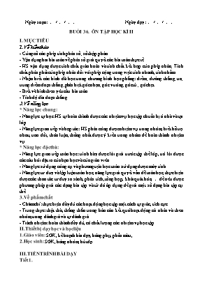 Phiếu bài tập Toán 6 (Kết nối tri thức) - Ôn tập học kì II