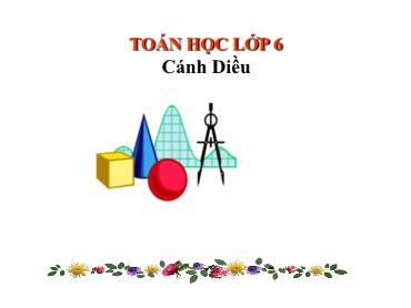 Bài giảng Toán 6 - Chương 2, Bài 1: Số nguyên Bài giảng Toán 6 - Chương 2, Bài 1: Số nguyên