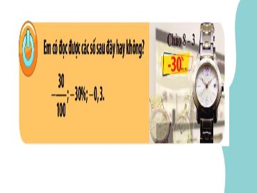 Bài giảng Toán 6 CTST - Chương 6, Bài 1: Số thập phân Bài giảng Toán 6 CTST - Chương 6, Bài 1: Số thập phân
