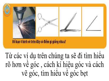 Bài giảng Toán 6 CTST - Chương 8, Bài 6: Góc (Tiết 1)