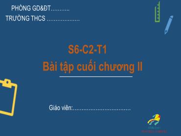 Bài giảng Toán 6 - Ôn tập Chương 2 (Tiết 1) Bài giảng Toán 6 - Ôn tập Chương 2 (Tiết 1)