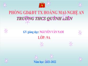 Bài giảng Toán 9 - Chương 1, Bài 1: Hệ thức về cạnh và đường cao trong tam giác vuông (Tiết 2) - Nguyễn Văn Nam