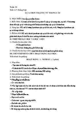 Kế hoạch bài dạy Ngữ văn 8 - Tiết 117 đến 120
