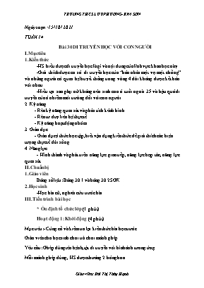 Kế hoạch bài dạy Sinh học 9 - Bài 30: Di truyền học với con người - Năm học 2021-2022 - Bùi Thị Thúy Hạnh