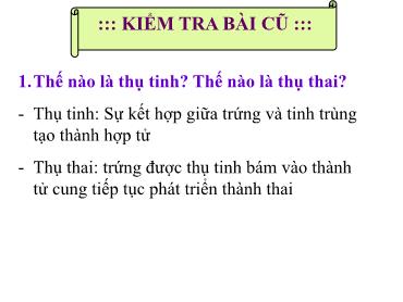 Kế hoạch giảng dạy Sinh học 8 - Bài 63: Cơ sở khoa học của các biện pháp tránh thai