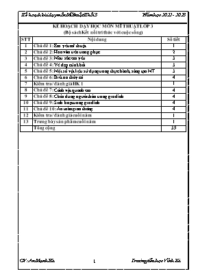 Giáo án Mỹ thuật 3 KNTT - Năm học 2022-2023 - An Mạnh Hà Giáo án Mỹ thuật 3 KNTT - Năm học 2022-2023 - An Mạnh Hà