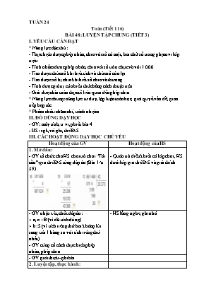 Kế hoạch bài dạy Toán 4 - Tuần 24 - Tiết 116-120: Dãy số liệu thống kê. Biểu đồ cột Kế hoạch bài dạy Toán 4 - Tuần 24 - Tiết 116-120: Dãy số liệu thống kê. Biểu đồ cột