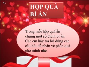 Mẫu Trò chơi PowerPoint - Hộp quà bí ẩn