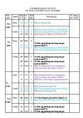 Giáo áo môn GDTC, TNXH, Đạo Đức khối 1, 2 - Tuần 22 năm học 2023-2024 Giáo áo môn GDTC, TNXH, Đạo Đức khối 1, 2 - Tuần 22 năm học 2023-2024