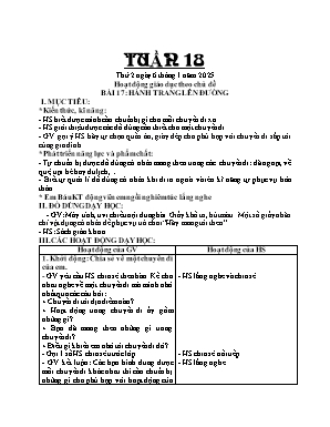 Kế hoạch bài dạy Khối 2 - Tuần 18 NH 2024-2025 (Phan Thị Hà) Kế hoạch bài dạy Khối 2 - Tuần 18 NH 2024-2025 (Phan Thị Hà)