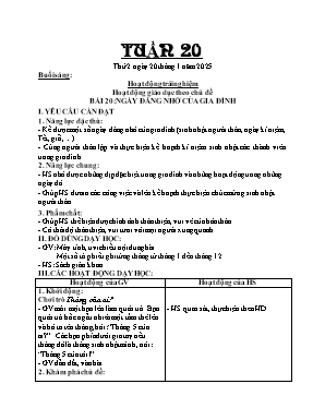 Kế hoạch bài dạy Khối 2 - Tuần 20 NH 2024-2025 (Phan Thị Hà) Kế hoạch bài dạy Khối 2 - Tuần 20 NH 2024-2025 (Phan Thị Hà)
