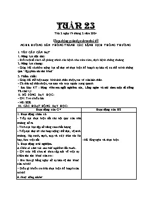 Kế hoạch bài dạy Khối 2 - Tuần 23 NH 2024-2025 (Phan Thị Hà)
