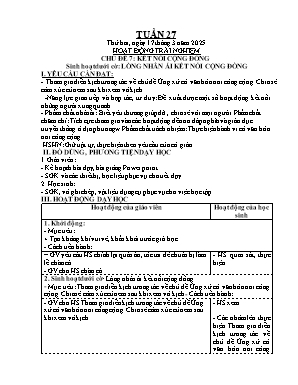 Kế hoạch bài dạy Khối 4 - Tuần 27 NH 2024-2025 (Nguyễn T Thanh Tùng)