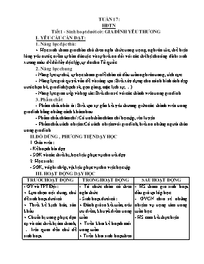 Kế hoạch bài dạy Khối 5 - Tuần 17 NH 2024-2025 (Nguyễn Thị Tình)