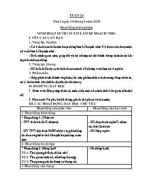 Kế hoạch bài dạy Khối Lớp 1 - Tuần 26 NH 2024-2025 (Nguyễn Thị Thu Hằng)