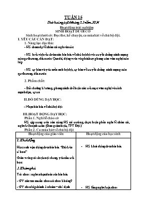 Kế hoạch bài dạy Khối Lớp 2 - Tuần 15 NH 2024-2025 (Lê Thị Thu Hiền) Kế hoạch bài dạy Khối Lớp 2 - Tuần 15 NH 2024-2025 (Lê Thị Thu Hiền)