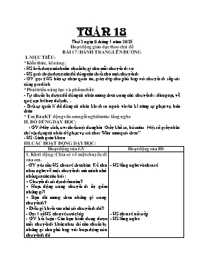 Kế hoạch bài dạy Khối Lớp 2 - Tuần 18 NH 2024-2025 (Phan Thị Hà)
