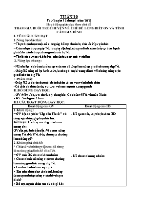 Kế hoạch bài dạy Khối Lớp 2 - Tuần 19 NH 2024-2025 (Lê Thị Thu Hiền)
