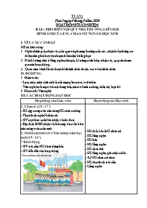 Kế hoạch bài dạy Khối Lớp 3 - Tuần 1 NH 2024-2025 (Lê Thị Thúy Ngân)