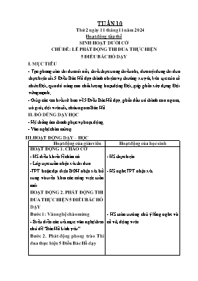 Kế hoạch bài dạy khối Lớp 3 - Tuần 10 NH 2024-2025 (Cao Thị Phương Thảo)