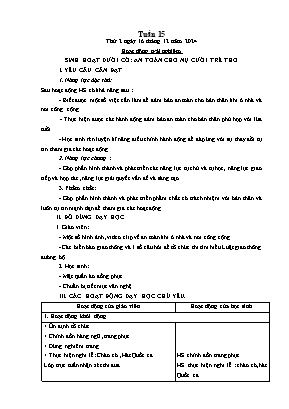 Kế hoạch bài dạy khối Lớp 3 - Tuần 15 NH 2024-2025 (Cao Thị Phương Thảo)
