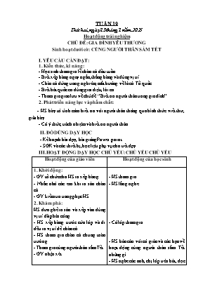 Kế hoạch bài dạy Khối Lớp 3 - Tuần 19 NH 2024-2025 (Cao Thị Tuyết Mai)