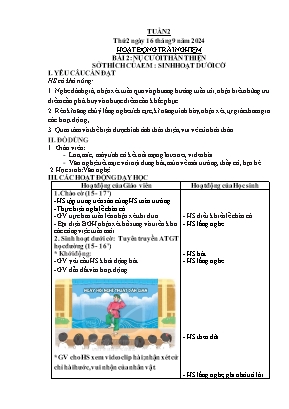 Kế hoạch bài dạy Khối Lớp 3 - Tuần 2 NH 2024-2025 (Lê Thị Thúy Ngân)