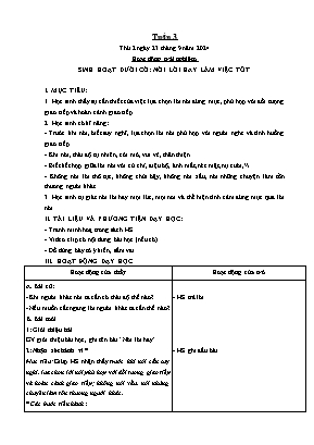 Kế hoạch bài dạy khối Lớp 3 - Tuần 3 NH 2024-2025 (Cao Thị Phương Thảo) Kế hoạch bài dạy khối Lớp 3 - Tuần 3 NH 2024-2025 (Cao Thị Phương Thảo)