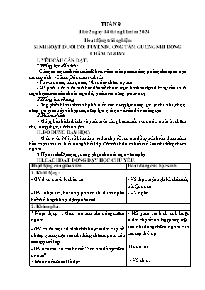 Kế hoạch bài dạy khối Lớp 3 - Tuần 9 NH 2024-2025 (Cao Thị Phương Thảo)