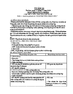 Kế hoạch bài dạy Khối Lớp 4 - Tuần 10 NH 2024-2025 (Nguyễn T Thanh Tùng)