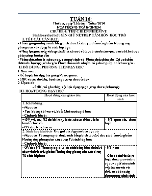 Kế hoạch bài dạy Khối Lớp 4 - Tuần 16 NH 2024-2025 (Đoàn Thị Thu Hà)