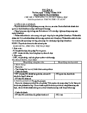 Kế hoạch bài dạy Khối Lớp 4 - Tuần 5 NH 2024-2025 (Nguyễn T Thanh Tùng)