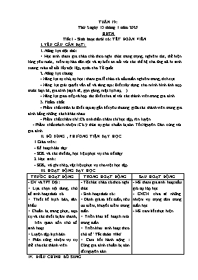 Kế hoạch bài dạy Khối Lớp 5 - Tuần 19 NH 2024-2025 (Nguyễn Thị Tình)