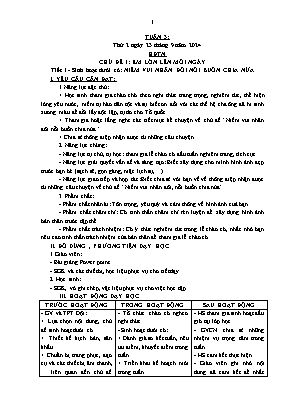 Kế hoạch bài dạy Khối Lớp 5 - Tuần 3 NH 2024-2025 (Nguyễn Thị Tình)