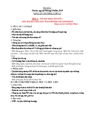 Kế hoạch bài dạy Tổng hợp các Khối Tiểu Học Môn: TNXH, Âm Nhạc, Công Nghệ - Tuần 2 NH 2024-2025 (Nguyễn Thị Thanh Hải)