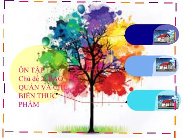 Bài giảng Công nghệ 6 (Cánh diều) - Ôn tập chủ đề 2: Bảo quản và chế biến thực phẩm - Trường THCS Thái Sơn