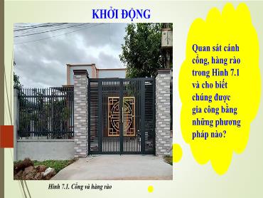 Bài giảng Công nghệ 8 (Cánh diều) - Bài 7: Một số phương pháp gia công cơ khí bằng tay - Trường THCS Thái Sơn