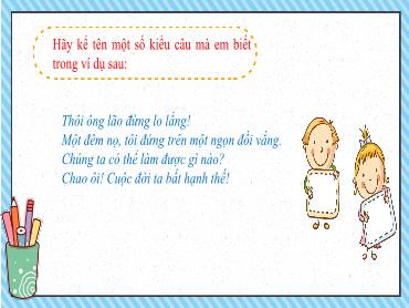 Bài giảng Ngữ văn 8 (Cánh diều) - Bài 10: Thực hành tiếng Việt: Câu hỏi, câu khiến, câu cảm, câu kể - Trường THCS Thái Sơn